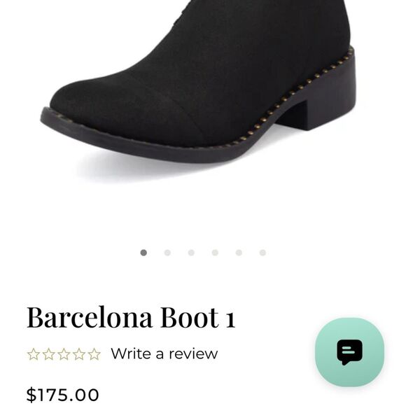 Charleston Shoe Company Barcelona Boot 1 Black Western Studded Ankle Boots US 9 - Picture 2 of 8